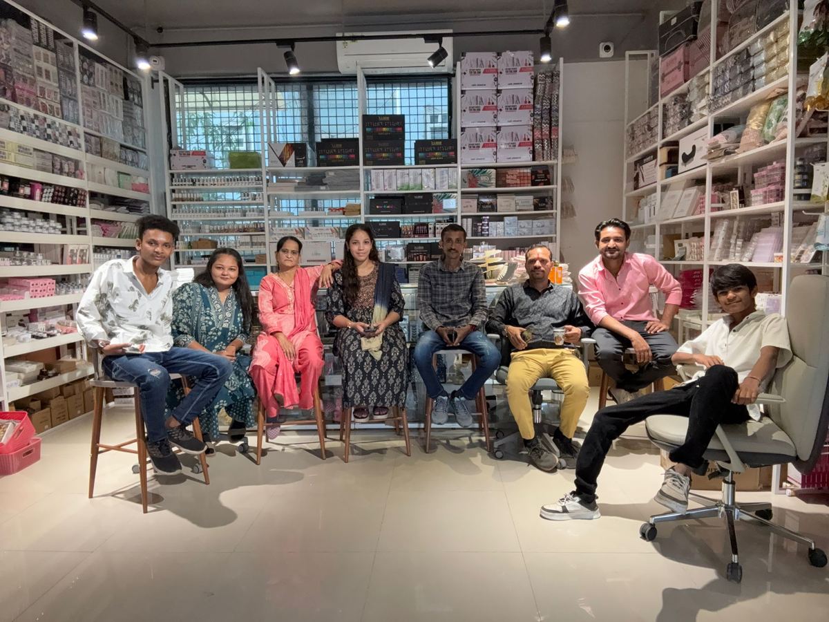 The Choice team inside the showroom